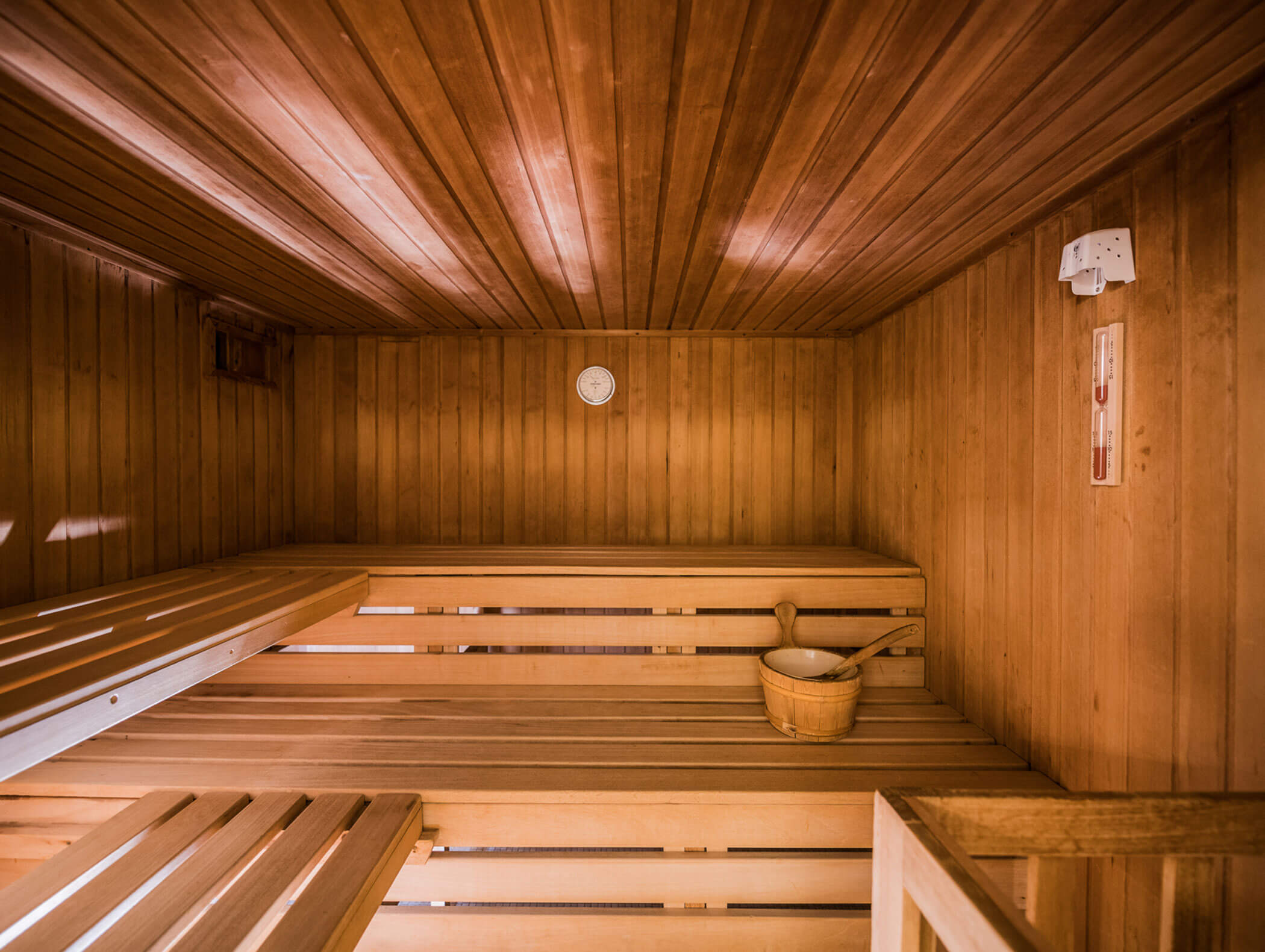 Sauna in the Wirtshaushotel Alpenrose with infusion bowl