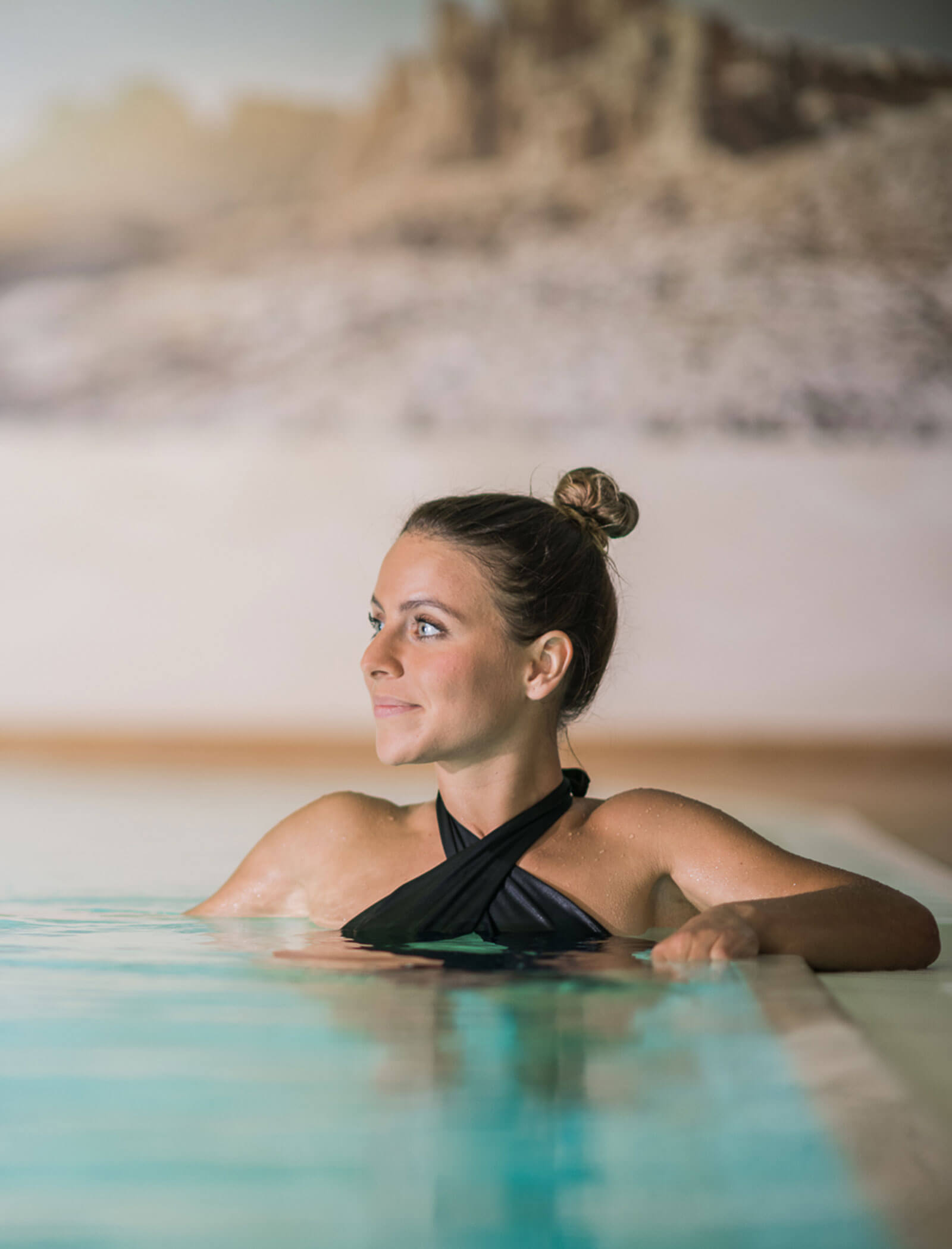 Woman in the pool - Wirtshaushotel Alpenrose